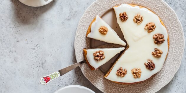 Vegan Carrot Cake with Orange Cream Recipe